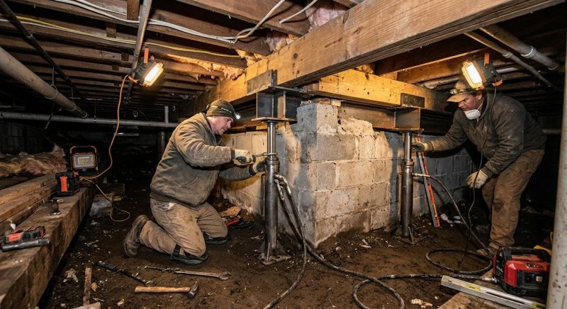 Basement Foundation Repair in West Bridgewater, MA