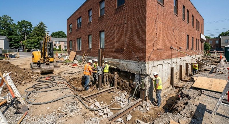 Building Foundation Repair in Raynham, MA
