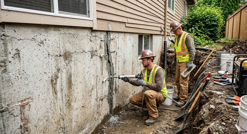 Cracked Foundation Repair in Hanover, MA