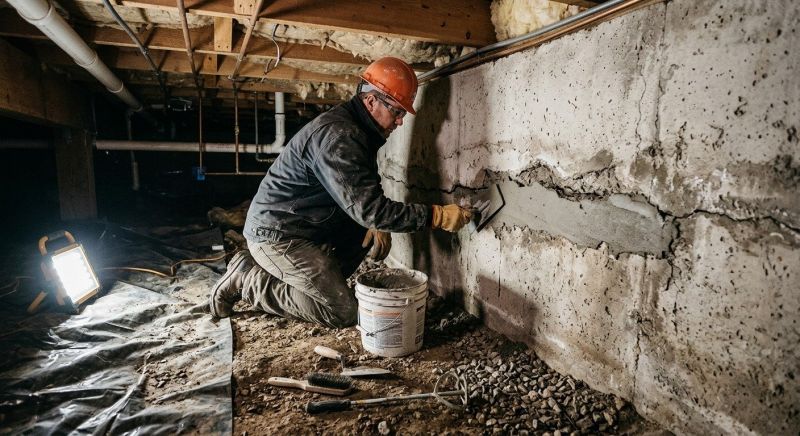 Crawlspace Foundation Repair in Plymouth, MA