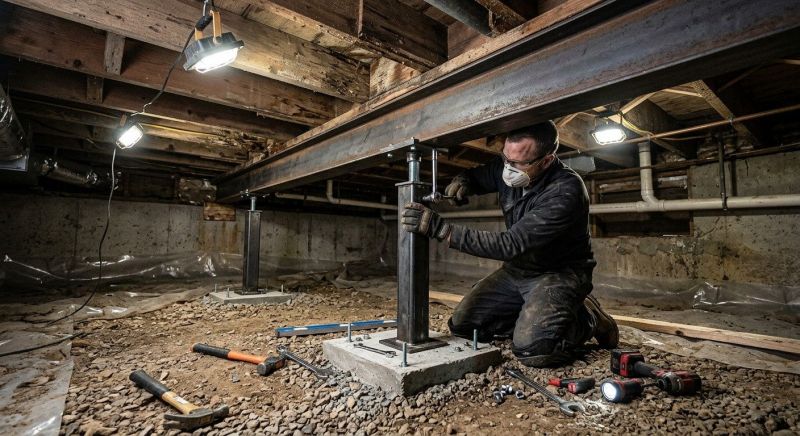 Crawlspace Structural Repair in Plymouth, MA