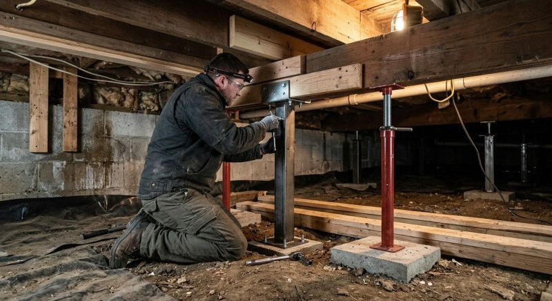 Crawlspace Structural Repair in Plymouth, MA