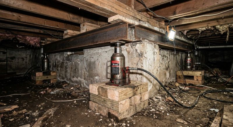 Foundation Jacking in East Bridgewater, MA
