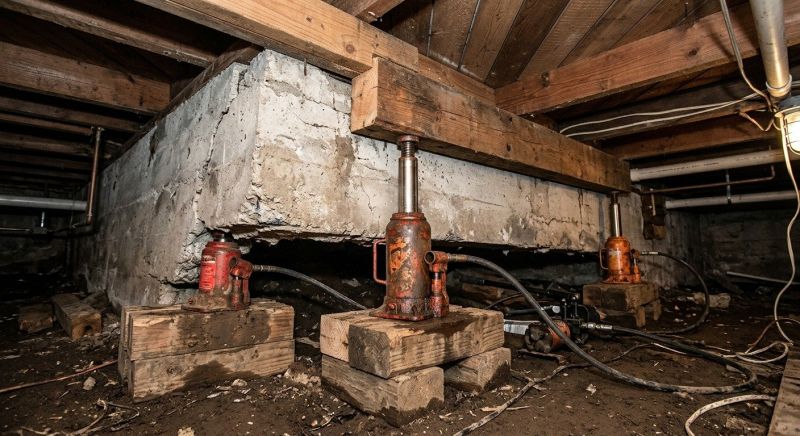 Foundation Jacking in Falmouth, MA