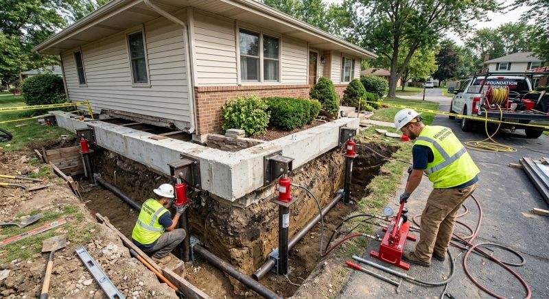 Foundation Jacking in Middleboro, MA