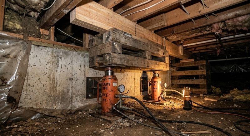 Foundation Jacking in Sandwich, MA