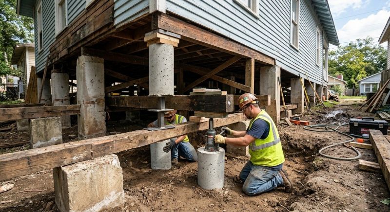Foundation Pier Repair in Plymouth, MA