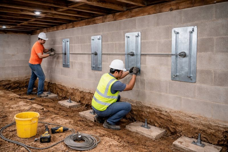 Foundation Stabilizing in Norwell, MA