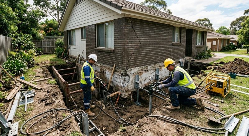 Foundation Stabilizing in South Dartmouth, MA