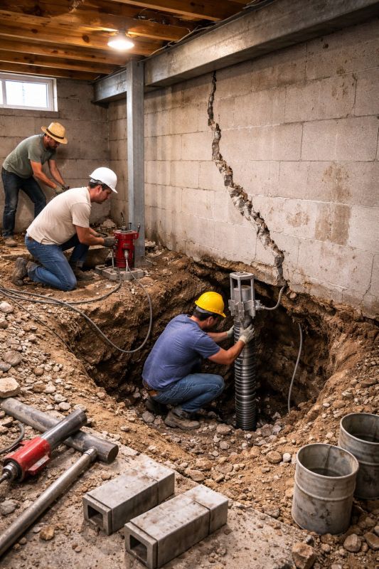 Foundation Structural Repair in Norwell, MA