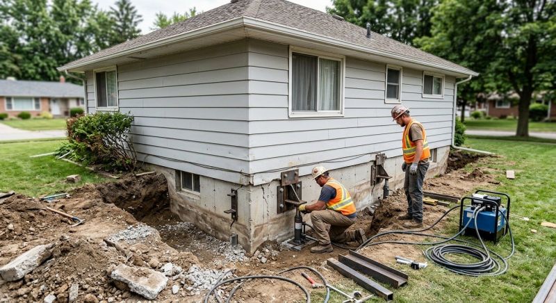 House Foundation Repair in West Wareham, MA