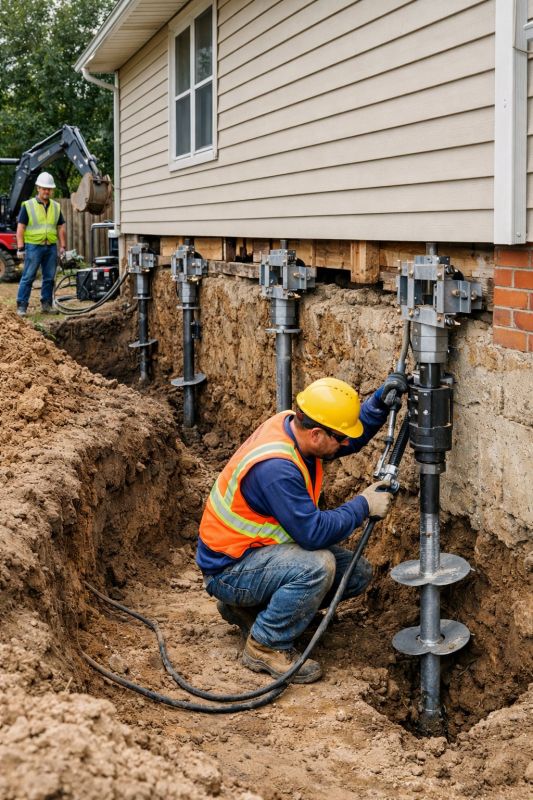 Sinking Foundation Lifting in Plymouth, MA