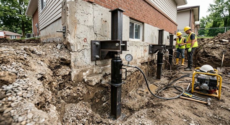 Sinking Foundation Lifting in Plymouth, MA