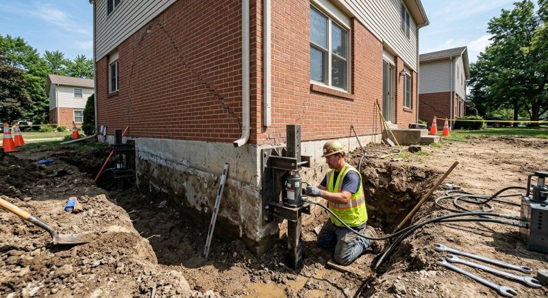 Sinking Foundation Repair in North Dartmouth, MA